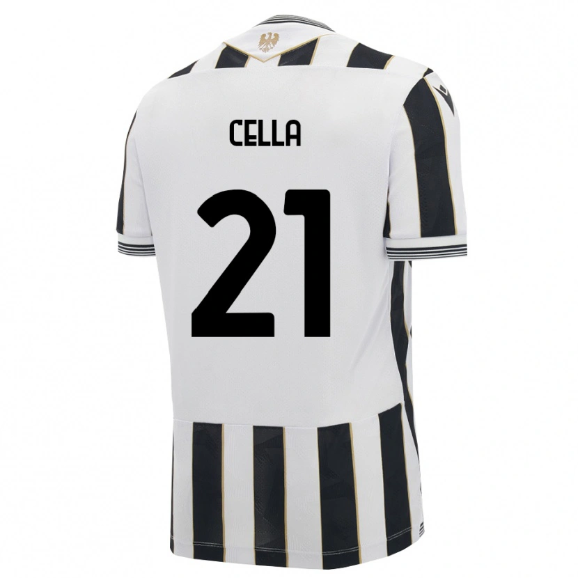 Danxen Niño Camiseta Leonardo Cella #21 Negro Blanco Rosa 1ª Equipación 2026/27 La Camisa México
