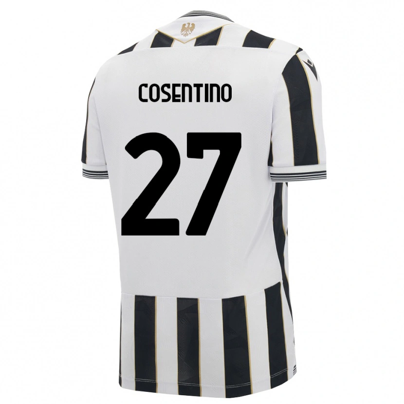 Danxen Niño Camiseta Sergio Cosentino #27 Negro Blanco Rosa 1ª Equipación 2026/27 La Camisa México