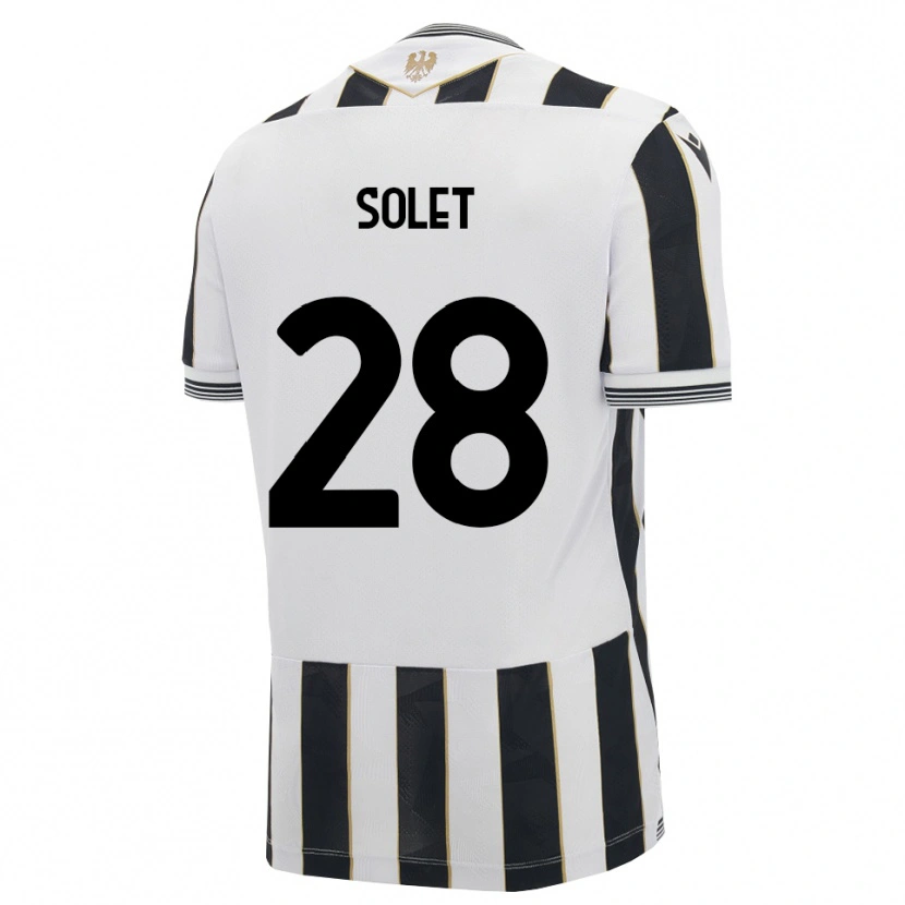 Danxen Niño Camiseta Oumar Solet #28 Negro Blanco Rosa 1ª Equipación 2026/27 La Camisa México