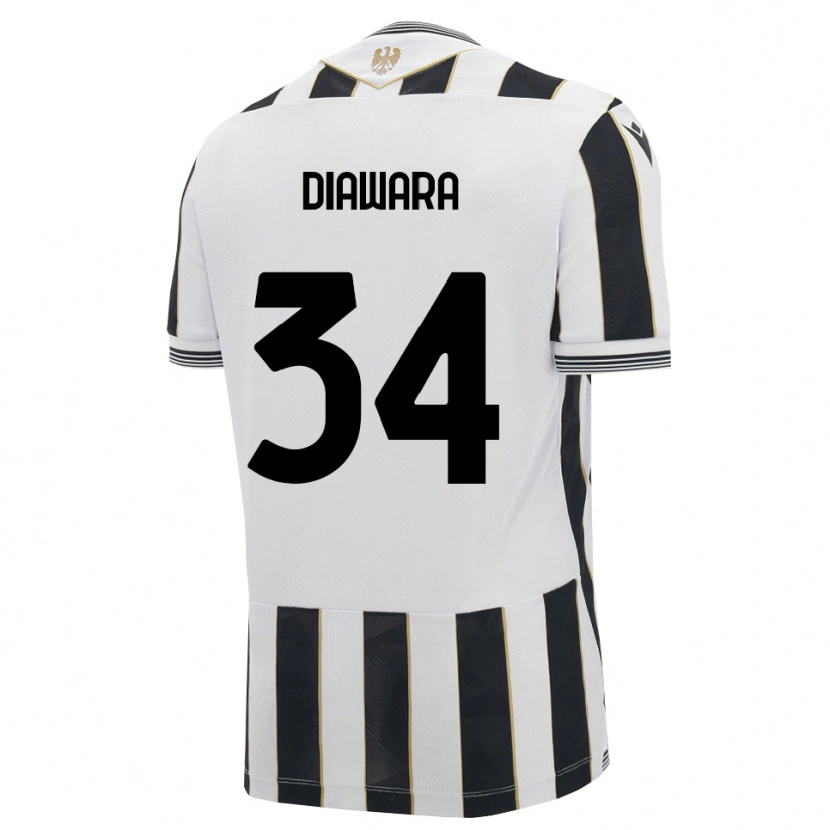 Danxen Niño Camiseta Sekou Diawara #34 Negro Blanco Rosa 1ª Equipación 2026/27 La Camisa México
