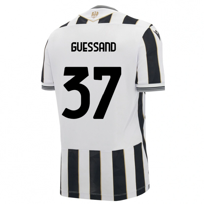 Danxen Niño Camiseta Axel Guessand #37 Negro Blanco Rosa 1ª Equipación 2026/27 La Camisa México