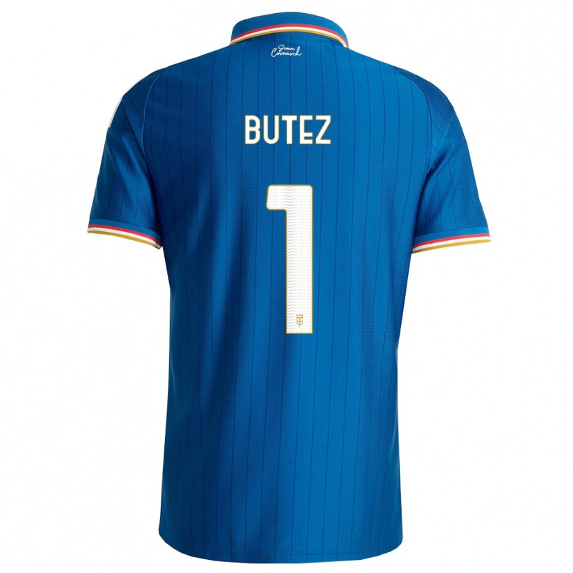 Danxen Niño Camiseta Jean Butez #1 Azul Blanco Rojo 1ª Equipación 2026/27 La Camisa México