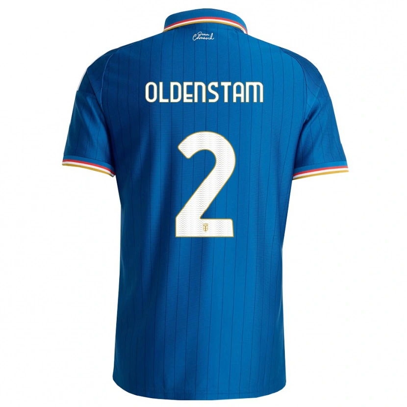Danxen Niño Camiseta Lyfe Oldenstam #2 Azul Blanco Rojo 1ª Equipación 2026/27 La Camisa México