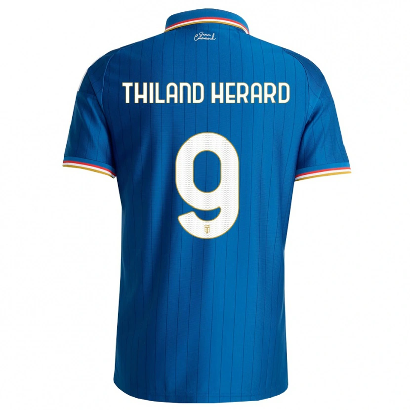 Danxen Niño Camiseta Robin Thiland-Herard #9 Azul Blanco Rojo 1ª Equipación 2026/27 La Camisa México
