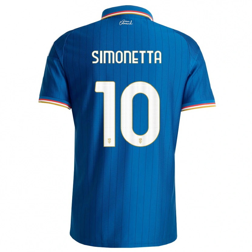 Danxen Niño Camiseta Jacopo Simonetta #10 Azul Blanco Rojo 1ª Equipación 2026/27 La Camisa México