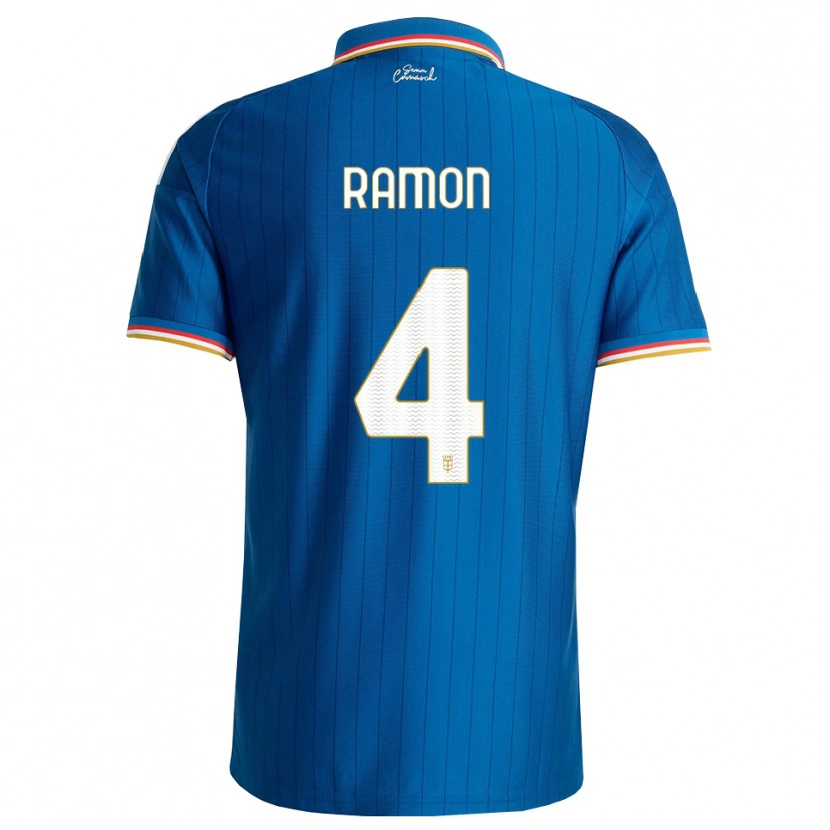 Danxen Niño Camiseta Jacobo Ramón #4 Azul Blanco Rojo 1ª Equipación 2026/27 La Camisa México