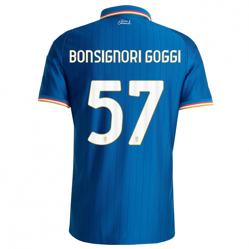 Danxen Niño Camiseta Lorenzo Bonsignori #57 Azul Blanco Rojo 1ª Equipación 2026/27 La Camisa México