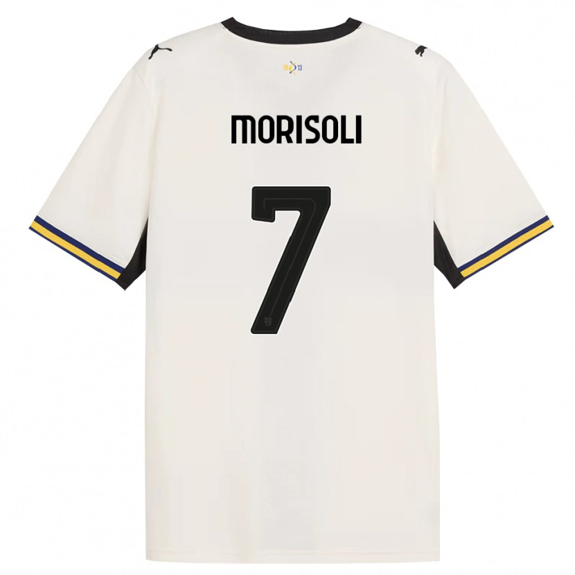 Danxen Niño Camiseta Gabriel Morisoli #7 Blanco Roto Negro Amarillo 1ª Equipación 2026/27 La Camisa México