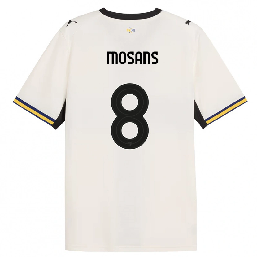 Danxen Niño Camiseta Kristaps Mosans #8 Blanco Roto Negro Amarillo 1ª Equipación 2026/27 La Camisa México