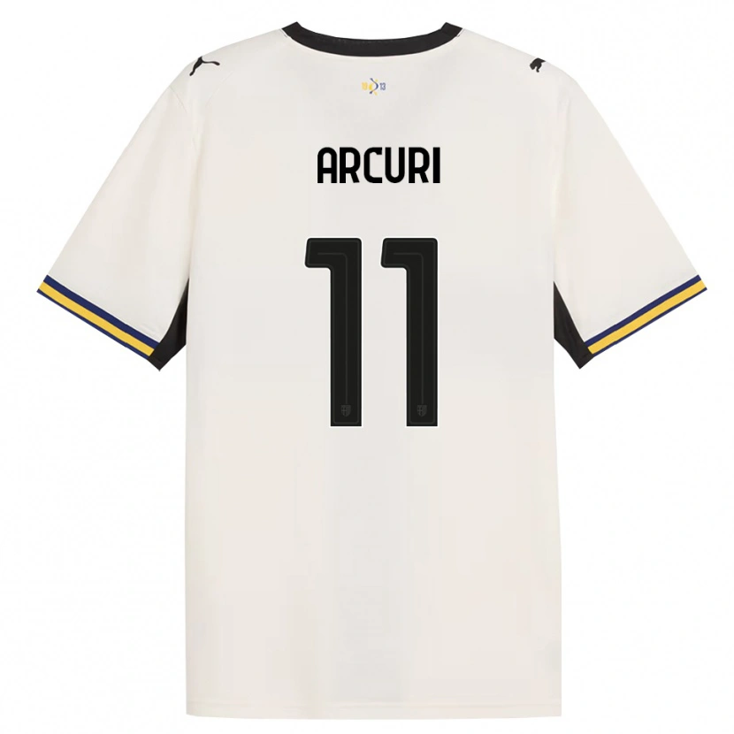 Danxen Niño Camiseta Francesco Arcuri #11 Blanco Roto Negro Amarillo 1ª Equipación 2026/27 La Camisa México