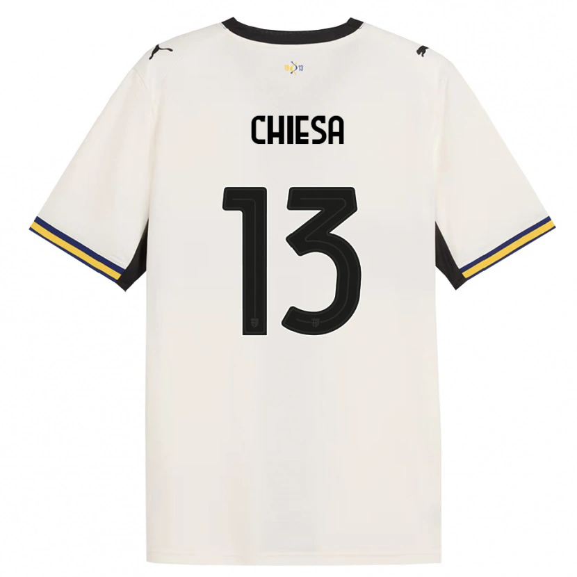Danxen Niño Camiseta Riccardo Chiesa #13 Blanco Roto Negro Amarillo 1ª Equipación 2026/27 La Camisa México