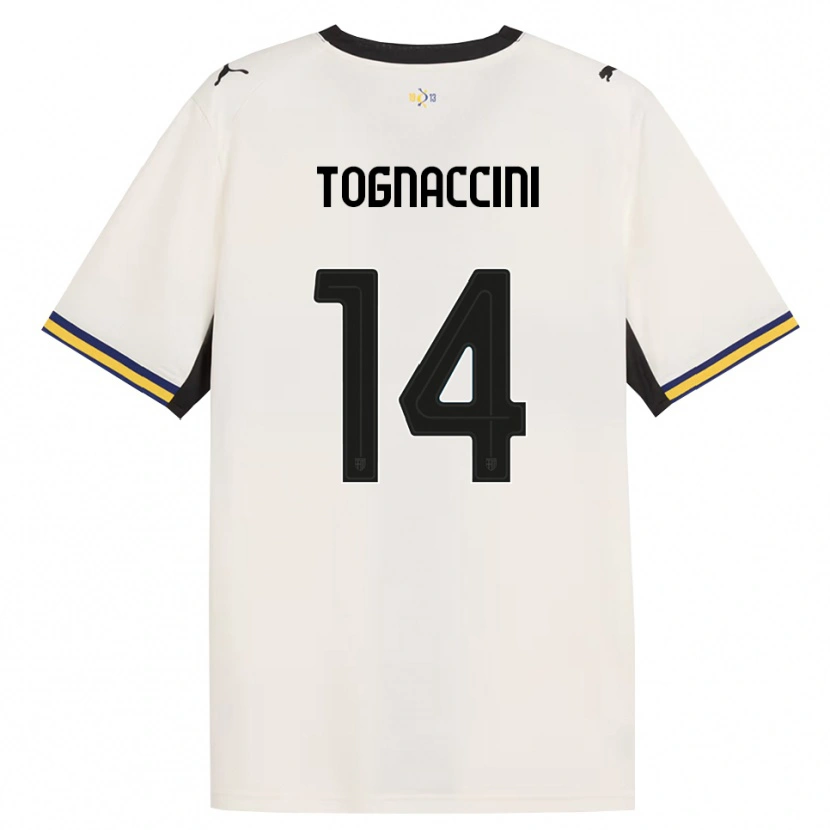 Danxen Niño Camiseta Vittorio Tognaccini #14 Blanco Roto Negro Amarillo 1ª Equipación 2026/27 La Camisa México