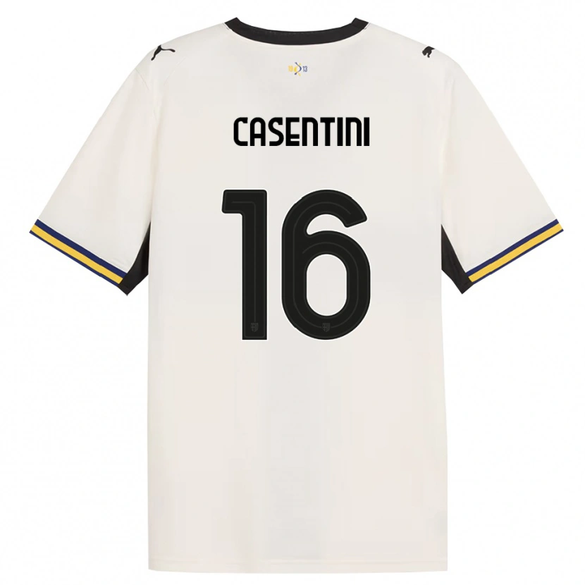 Danxen Niño Camiseta Gabriele Casentini #16 Blanco Roto Negro Amarillo 1ª Equipación 2026/27 La Camisa México