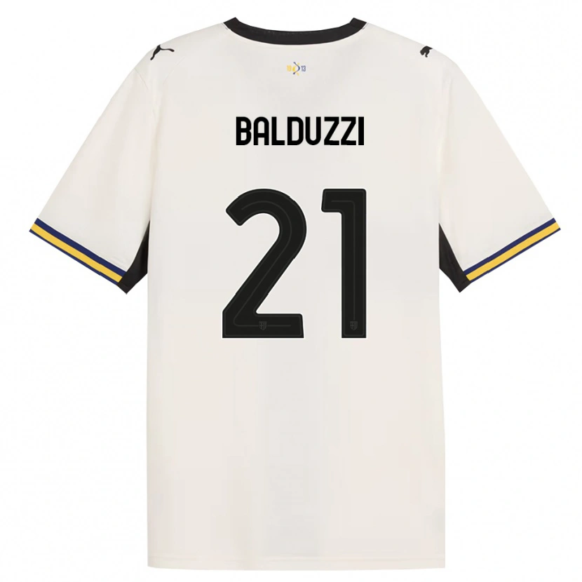 Danxen Niño Camiseta Davide Balduzzi #21 Blanco Roto Negro Amarillo 1ª Equipación 2026/27 La Camisa México