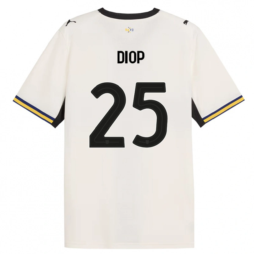 Danxen Niño Camiseta Doro Diop #25 Blanco Roto Negro Amarillo 1ª Equipación 2026/27 La Camisa México