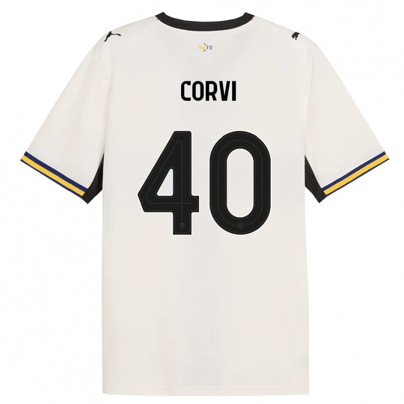 Danxen Niño Camiseta Edoardo Corvi #40 Blanco Roto Negro Amarillo 1ª Equipación 2026/27 La Camisa México