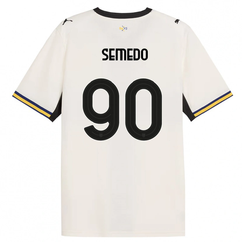 Danxen Niño Camiseta Afonso Semedo #90 Blanco Roto Negro Amarillo 1ª Equipación 2026/27 La Camisa México