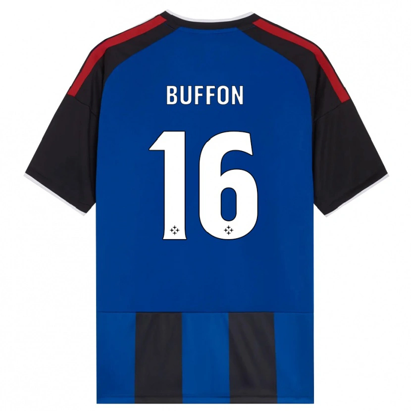 Danxen Niño Camiseta Louis Buffon #16 Negro Rojo Blanco Azul 1ª Equipación 2026/27 La Camisa México