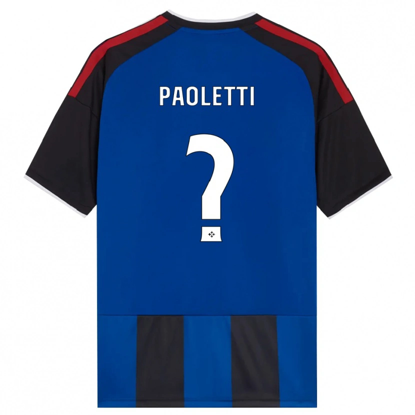 Danxen Niño Camiseta Tommaso Paoletti #0 Negro Rojo Blanco Azul 1ª Equipación 2026/27 La Camisa México