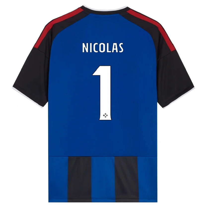 Danxen Niño Camiseta Nicolas #1 Negro Rojo Blanco Azul 1ª Equipación 2026/27 La Camisa México