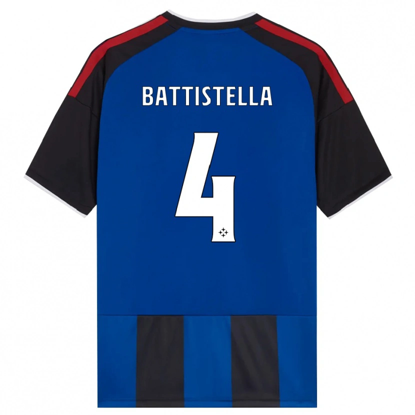 Danxen Niño Camiseta Daniel Battistella #4 Negro Rojo Blanco Azul 1ª Equipación 2026/27 La Camisa México