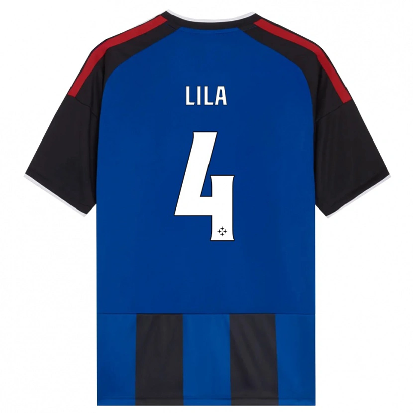 Danxen Niño Camiseta Fabjan Lila #4 Negro Rojo Blanco Azul 1ª Equipación 2026/27 La Camisa México