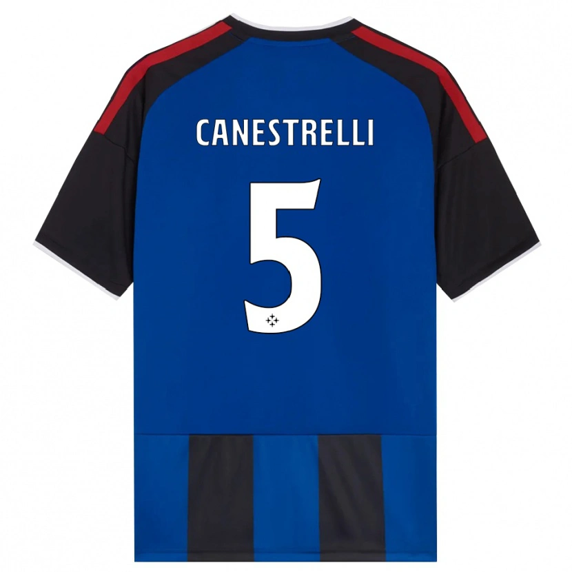 Danxen Niño Camiseta Simone Canestrelli #5 Negro Rojo Blanco Azul 1ª Equipación 2026/27 La Camisa México
