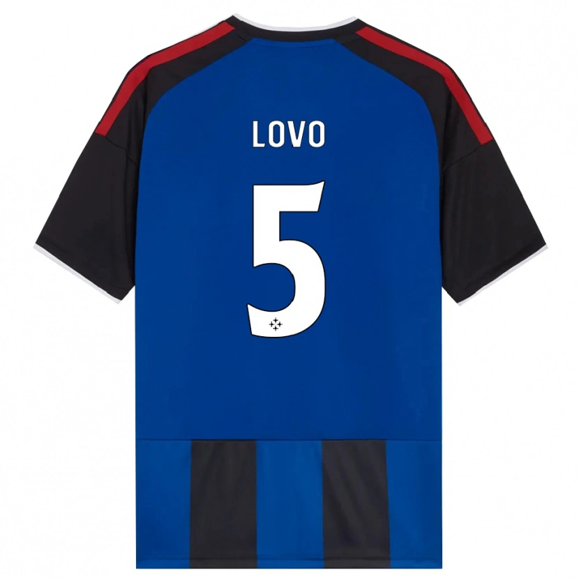 Danxen Niño Camiseta Pietro Lovo #5 Negro Rojo Blanco Azul 1ª Equipación 2026/27 La Camisa México