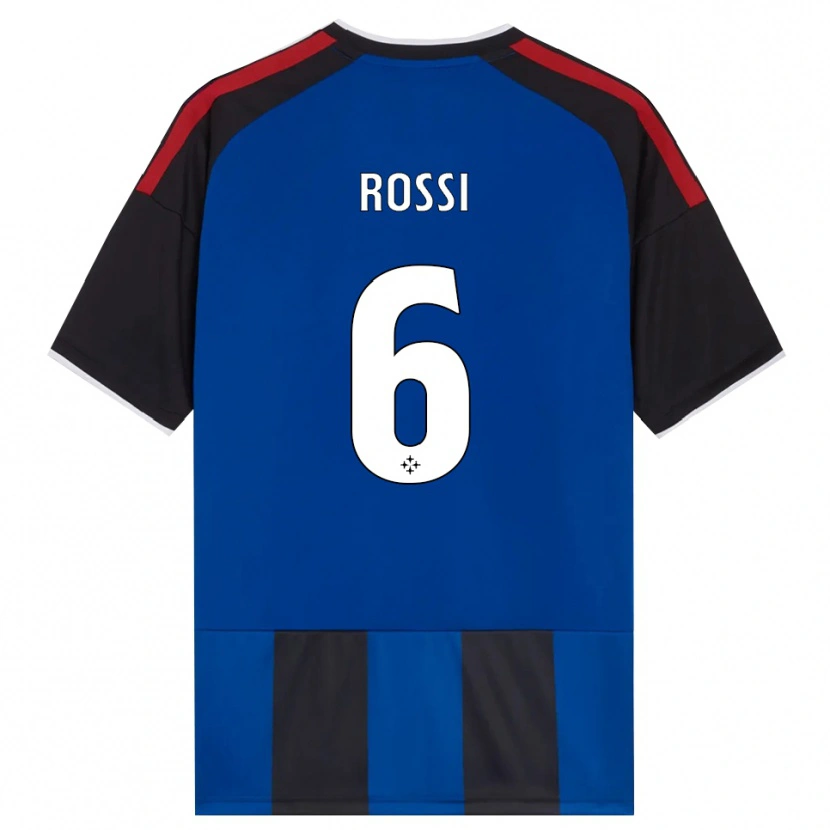 Danxen Niño Camiseta Francesco Rossi #6 Negro Rojo Blanco Azul 1ª Equipación 2026/27 La Camisa México