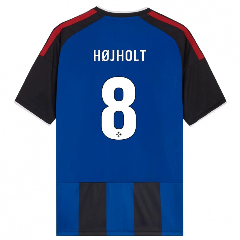 Danxen Niño Camiseta Malthe Højholt #8 Negro Rojo Blanco Azul 1ª Equipación 2026/27 La Camisa México