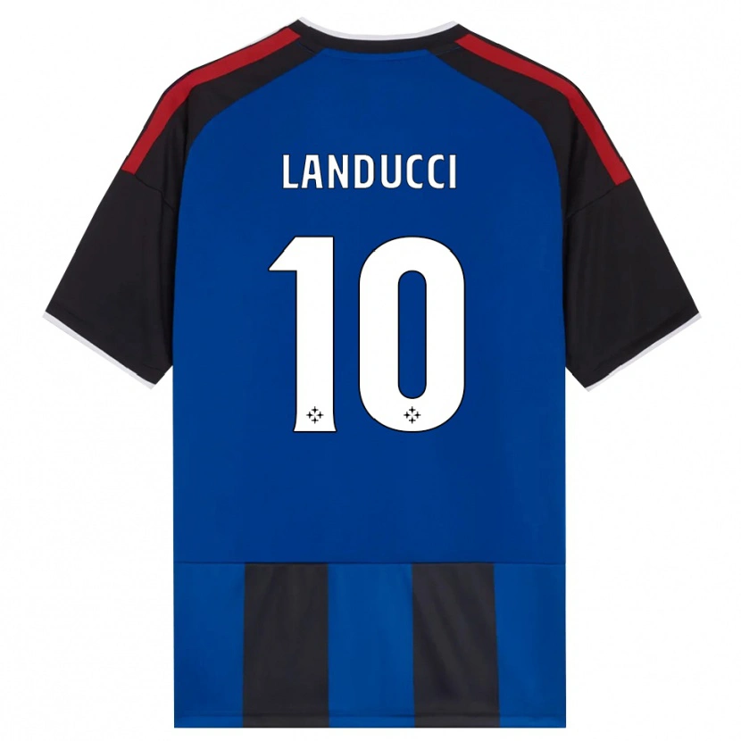 Danxen Niño Camiseta Umberto Landucci #10 Negro Rojo Blanco Azul 1ª Equipación 2026/27 La Camisa México