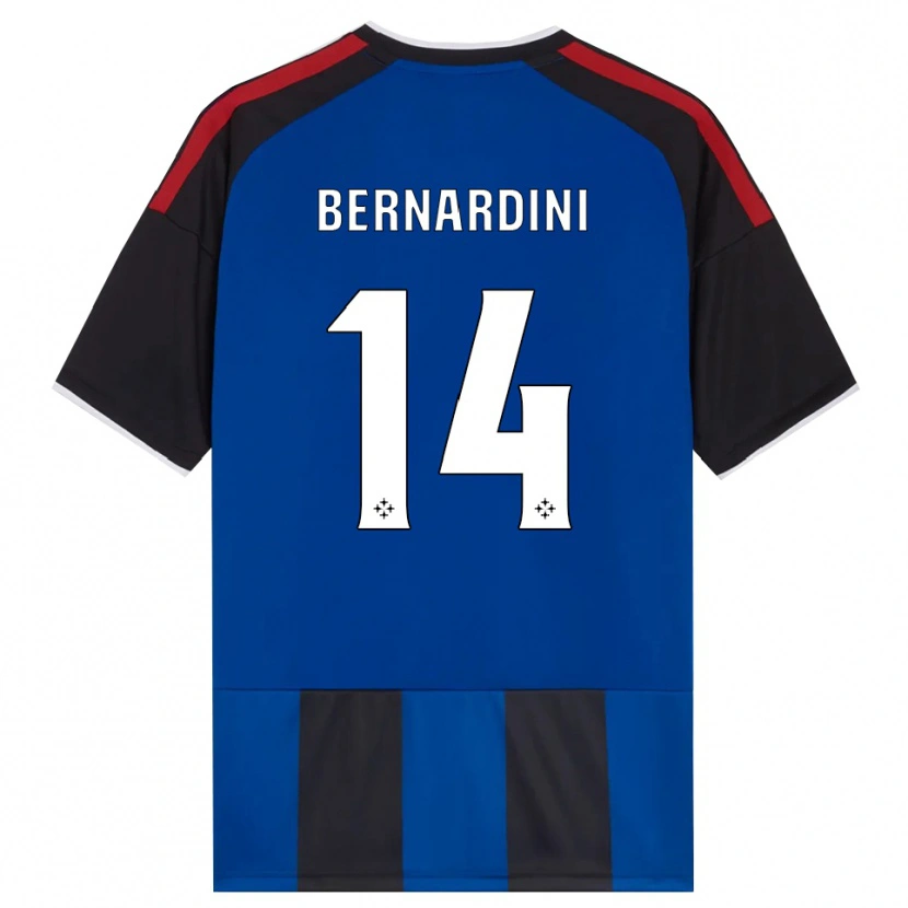 Danxen Niño Camiseta Andrea Bernardini #14 Negro Rojo Blanco Azul 1ª Equipación 2026/27 La Camisa México