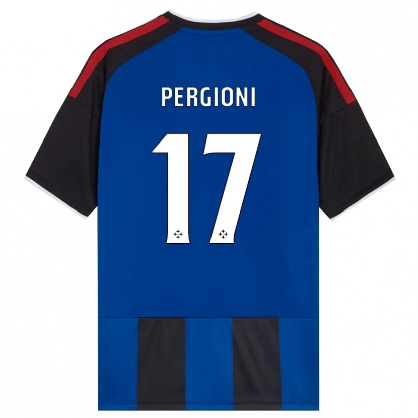 Danxen Niño Camiseta Kevin Pergioni #17 Negro Rojo Blanco Azul 1ª Equipación 2026/27 La Camisa México