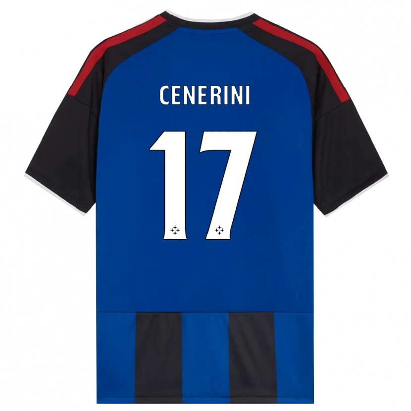 Danxen Niño Camiseta Marco Cenerini #17 Negro Rojo Blanco Azul 1ª Equipación 2026/27 La Camisa México