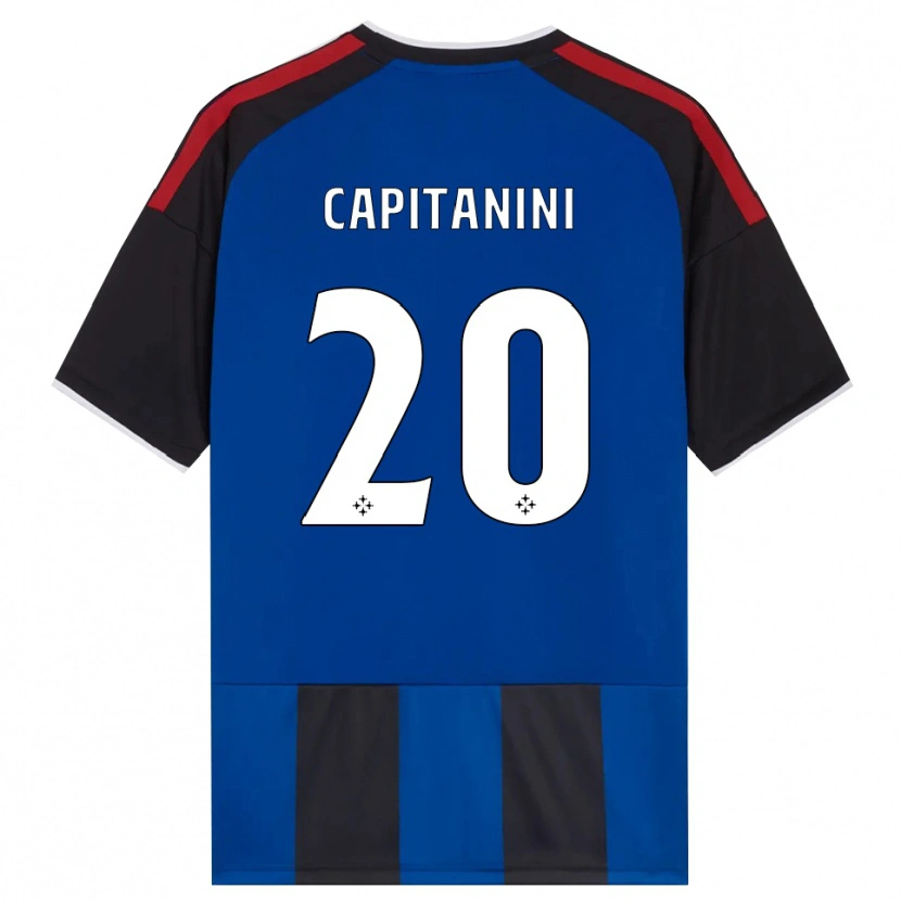 Danxen Niño Camiseta Diego Capitanini #20 Negro Rojo Blanco Azul 1ª Equipación 2026/27 La Camisa México