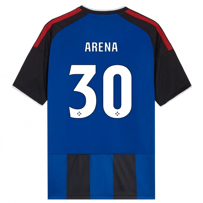 Danxen Niño Camiseta Alessandro Arena #30 Negro Rojo Blanco Azul 1ª Equipación 2026/27 La Camisa México