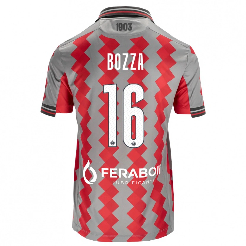 Danxen Niño Camiseta Mattia Bozza #16 Gris Rojo Blanco 1ª Equipación 2026/27 La Camisa México