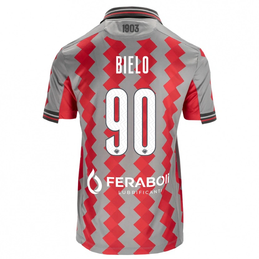Danxen Niño Camiseta Manu Bielo #90 Gris Rojo Blanco 1ª Equipación 2026/27 La Camisa México