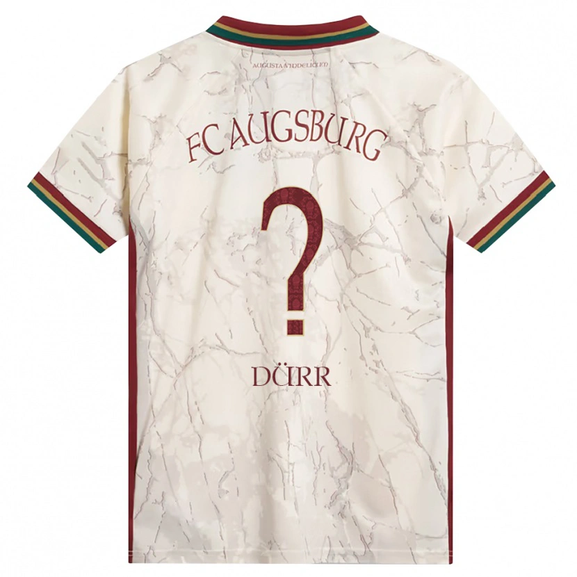 Danxen Niño Camiseta Ismar Dürr #0 Verde Arroz Blanco Burdeos 1ª Equipación 2026/27 La Camisa México