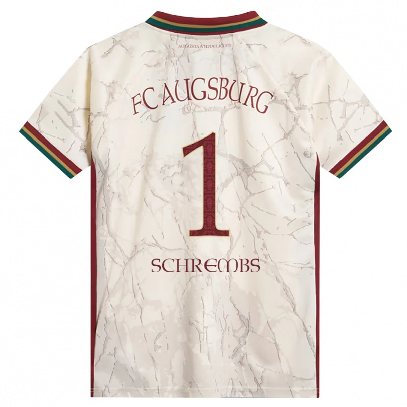 Danxen Niño Camiseta Luis Schrembs #1 Verde Arroz Blanco Burdeos 1ª Equipación 2026/27 La Camisa México