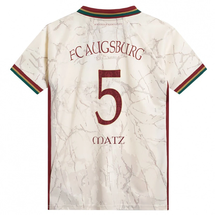 Danxen Niño Camiseta Maximilian Matz #5 Verde Arroz Blanco Burdeos 1ª Equipación 2026/27 La Camisa México