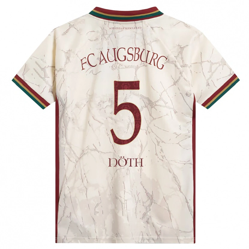 Danxen Niño Camiseta Antonia Nöth #5 Verde Arroz Blanco Burdeos 1ª Equipación 2026/27 La Camisa México