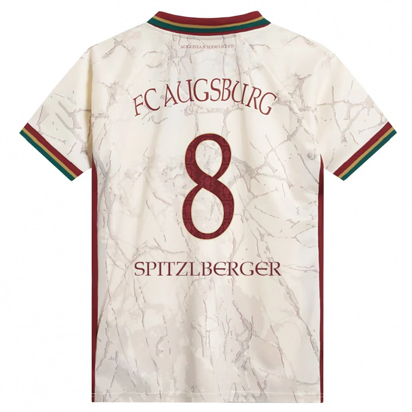 Danxen Niño Camiseta Jordan Spitzlberger #8 Verde Arroz Blanco Burdeos 1ª Equipación 2026/27 La Camisa México