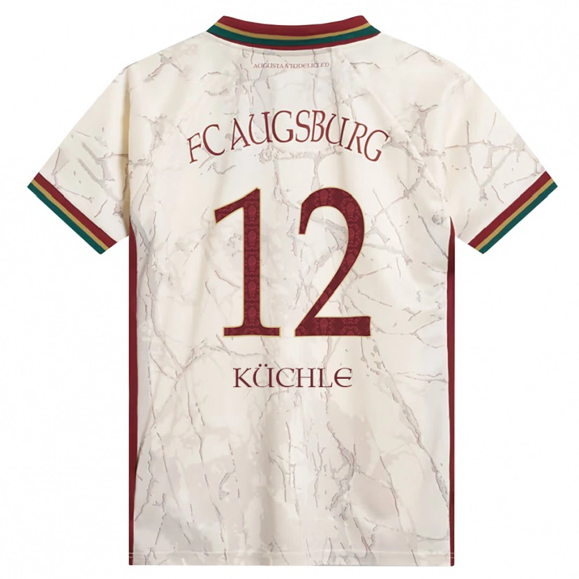 Danxen Niño Camiseta Jana Küchle #12 Verde Arroz Blanco Burdeos 1ª Equipación 2026/27 La Camisa México