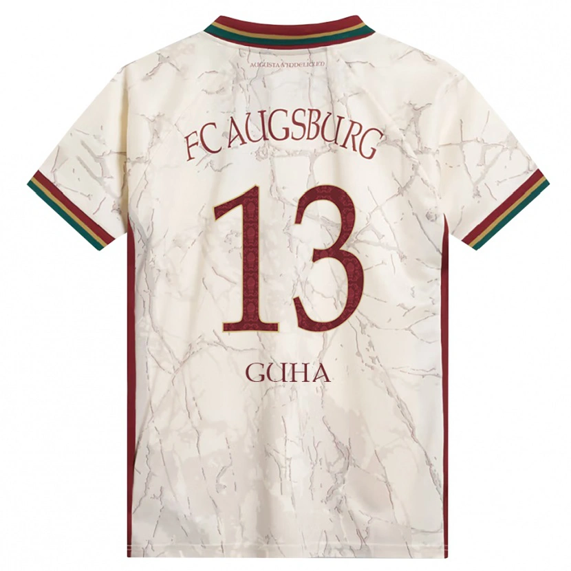 Danxen Niño Camiseta Felix Guha #13 Verde Arroz Blanco Burdeos 1ª Equipación 2026/27 La Camisa México