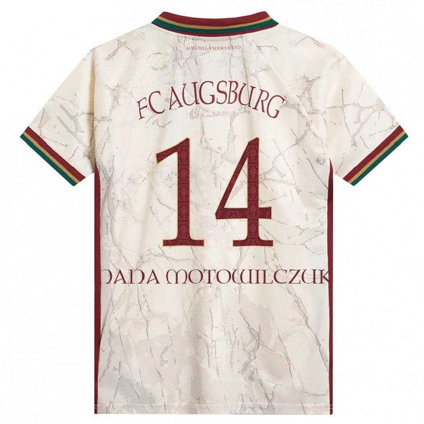 Danxen Niño Camiseta Kevin Nana #14 Verde Arroz Blanco Burdeos 1ª Equipación 2026/27 La Camisa México