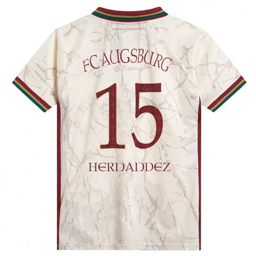 Danxen Niño Camiseta Saidu Hernandez #15 Verde Arroz Blanco Burdeos 1ª Equipación 2026/27 La Camisa México