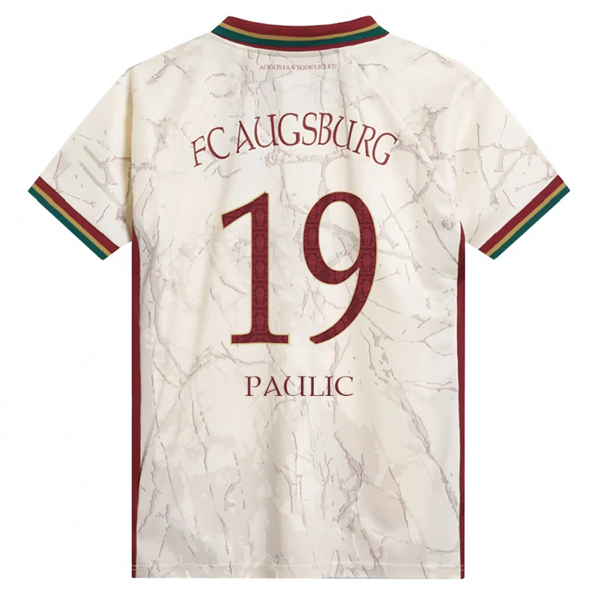 Danxen Niño Camiseta Anthony Paulic #19 Verde Arroz Blanco Burdeos 1ª Equipación 2026/27 La Camisa México