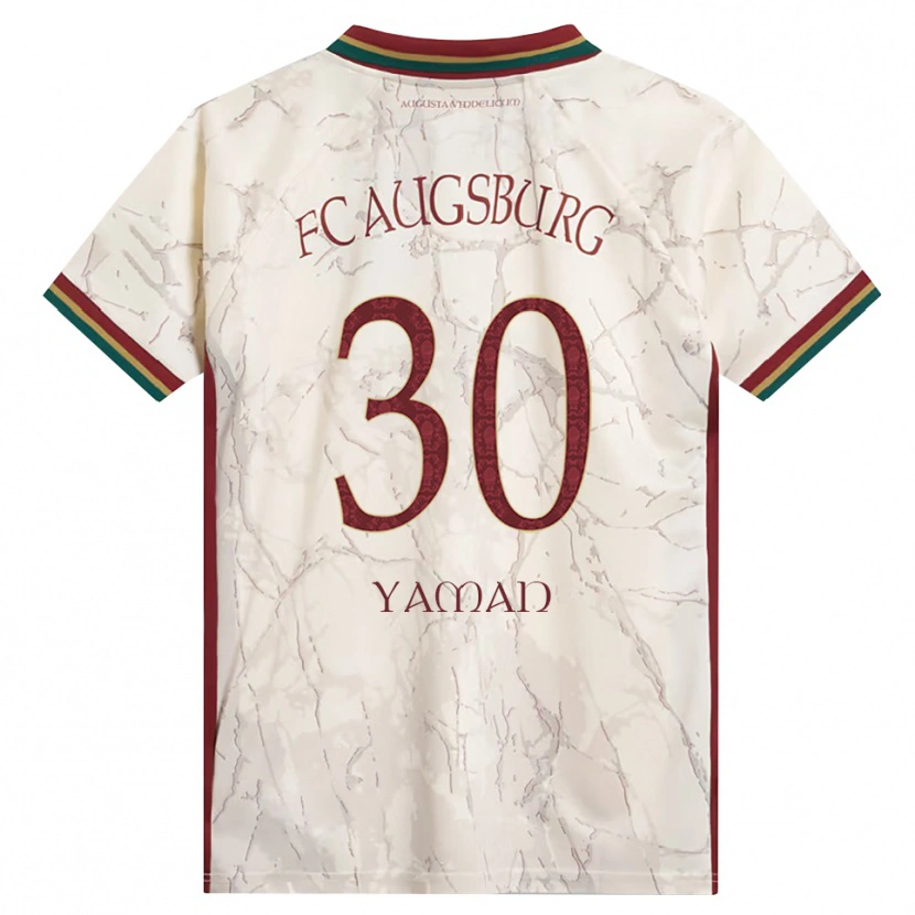 Danxen Niño Camiseta Kerim Yaman #30 Verde Arroz Blanco Burdeos 1ª Equipación 2026/27 La Camisa México