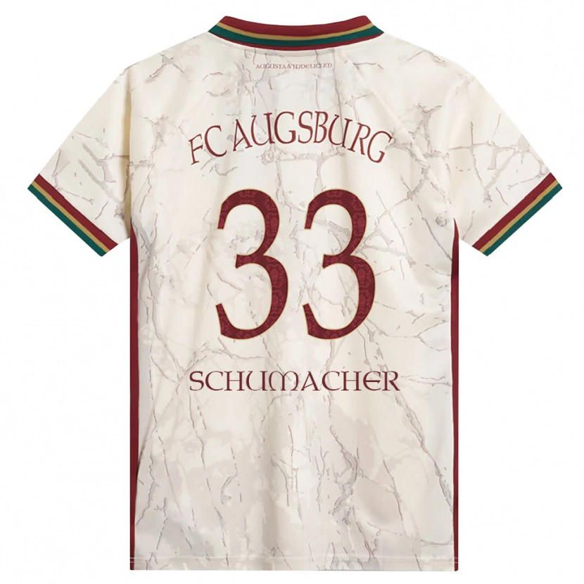 Danxen Niño Camiseta Till Schumacher #33 Verde Arroz Blanco Burdeos 1ª Equipación 2026/27 La Camisa México